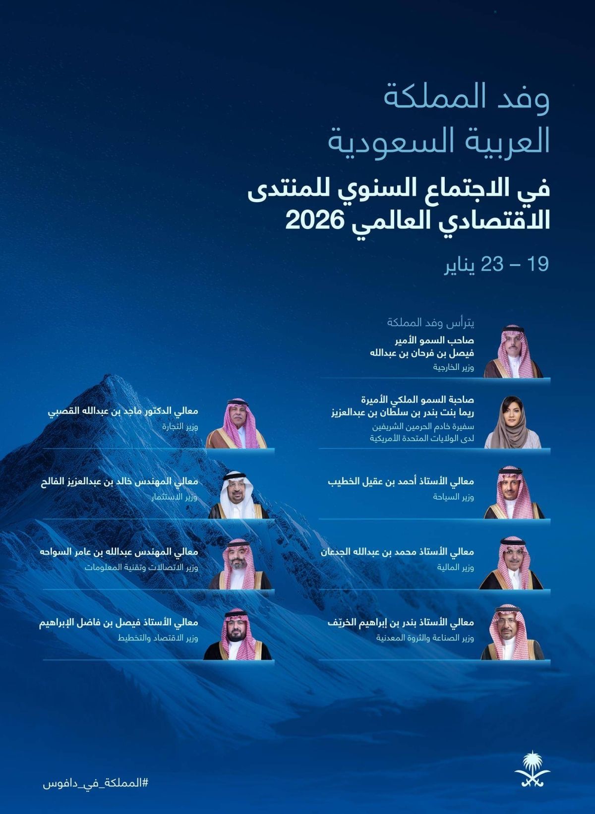 برئاسة وزير الخارجية.. المملكة تشارك في الاجتماع السنوي للمنتدى الاقتصادي العالمي 2026
