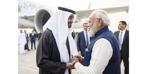 رئيس الإمارات ورئيس وزراء الهند يبحثان تعزيز الشراكتين الإستراتيجية والاقتصادية بين البلدين