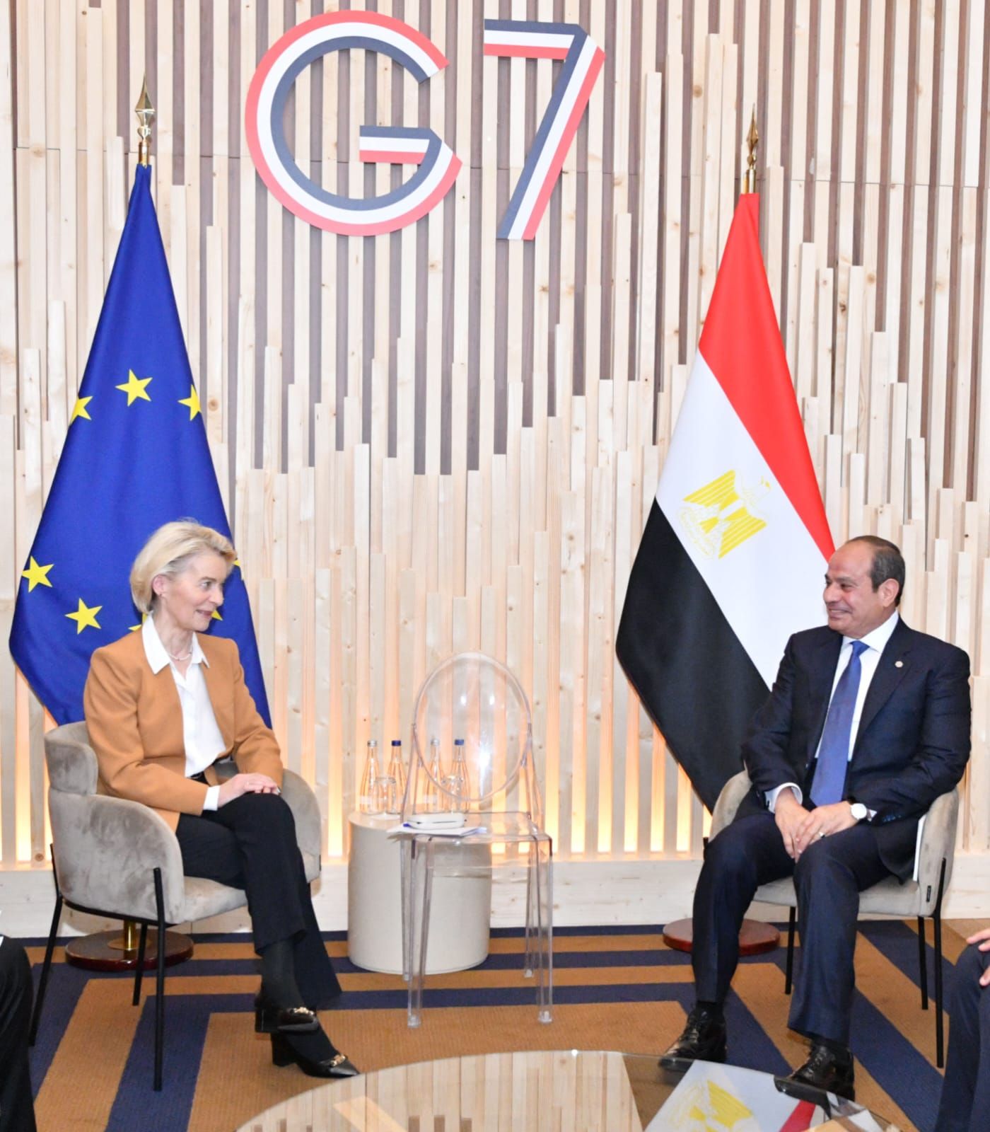 الرئيس السيسى يستعرض مع رئيسة المفوضية الأوروبية جهود إصلاح الاقتصاد