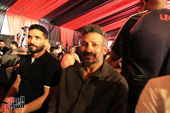 كابتن سيد معوض وصالح جمعه فى مقر الاهلى بالمنصورة