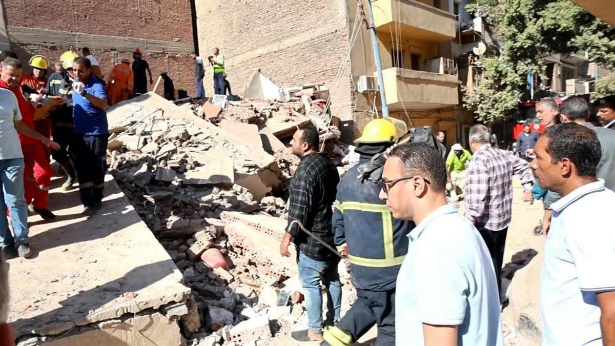 انهيار عقار في المنيا، فيتو 