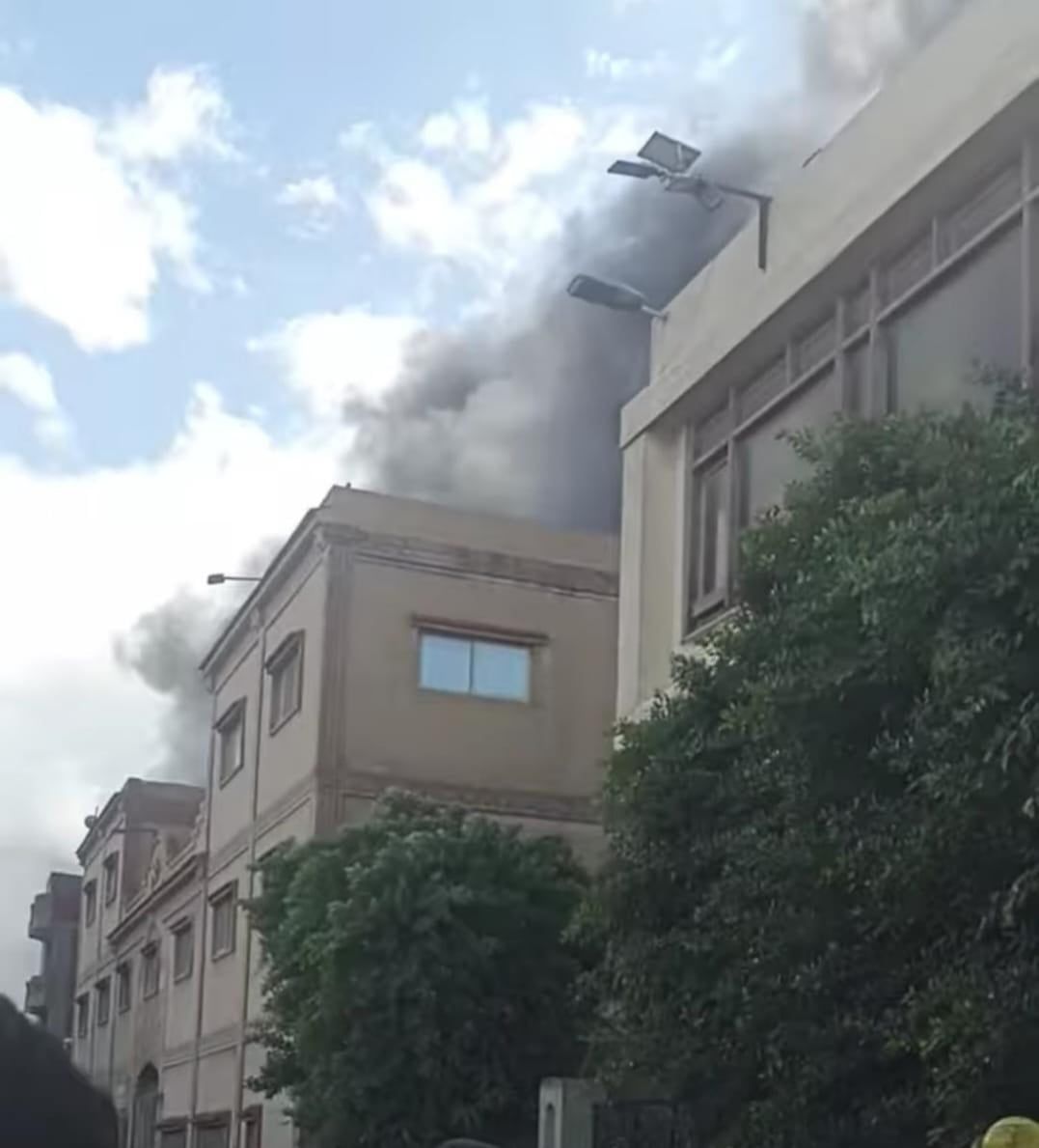 حريق في مصنع بلاستيك في الإسكندرية