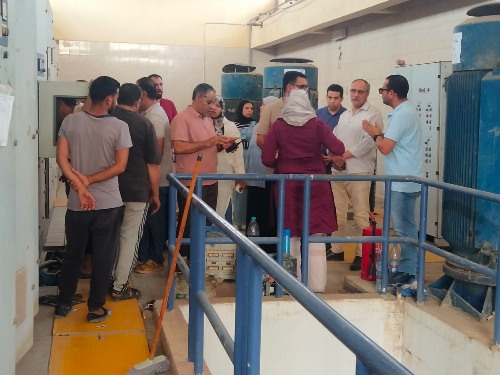 خلال متابعة إصلاح العطل