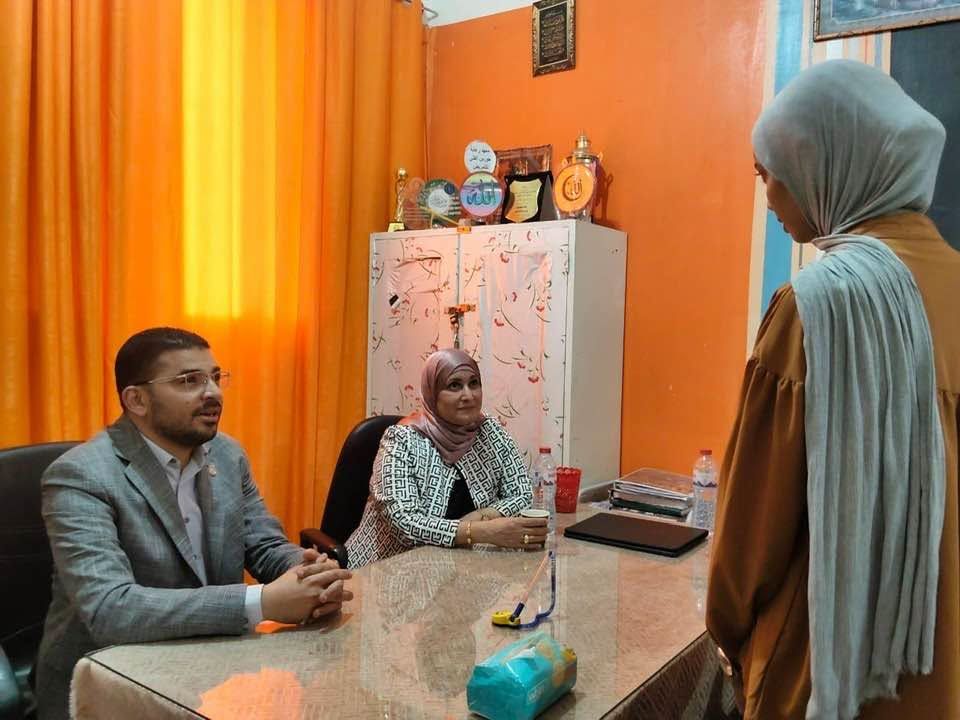 نقيب التمريض ومدير الرعاية الصحية بالأقصر يشاركان باختبارات التمريض