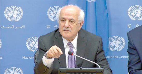 فلسطين أمام مجلس الأمن: الإدانات دون عواقب لم توقف التوسع الاستيطانى الاسرائيلى وعنف المستوطين