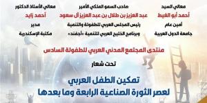 مكتبة
      الإسكندرية
      تستضيف
      منتدى
      المجتمع
      المدني
      العربي
      للطفولة
      في
      دورته
      السادسة