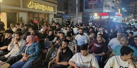 كافيهات المنصورة كاملة العدد لمؤازرة منتخب مصر أمام بلجيكا