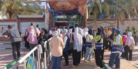 إجراءات تفتيش منظمة أمام لجان الثانوية العامة بالوادي الجديد (صور)