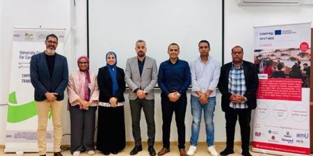 جامعة دمنهور تستقبل وفد مؤسسة Enroot لبحث إنشاء وحدة خدمات تطوير الأعمال
