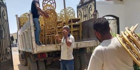 أبو النمرس تواصل حملات رفع الإشغالات والتشجير وإزالة 385 طن مخلفات