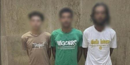فيديو يفضح نشاطهم الإجرامي، سقوط 3 تجار مخدرات في حلوان