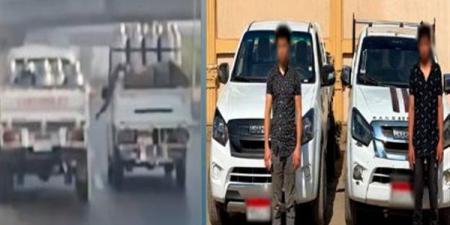 فيديو لاستعراض متهور يكشف حيلته، سائق يدعي ملكية السيارة لضابط للهروب من الفضيحة