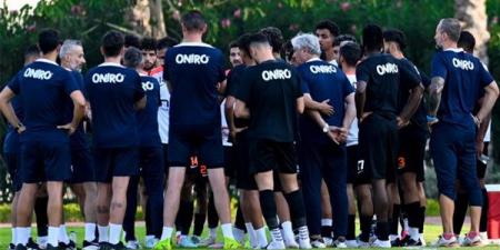 تدريبات بدنية في مران الزمالك استعدادًا لـ بتروجت في الدوري