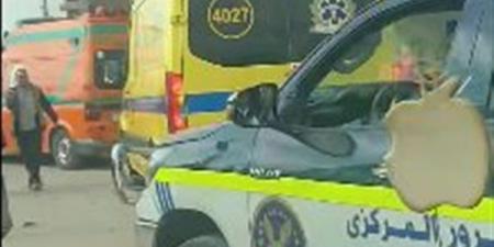 إصابة 4 أشخاص في حادث تصادم بين ميكروباص وملاكي بالإسماعيلية