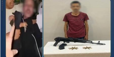 كواليس القبض على شاب يرتدي ملابس نسائية بزعم محاولة تخدير طفل وخطفه في قنا
