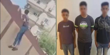 ضبط 3 طلاب بعد تعلق أحدهم بسور مدرسة بنات بالسويس ومضايقة الطالبات
