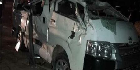 المعاينة تكشف سبب انقلاب سيارة ميكروباص بحدائق القبة وإصابة 6 أشخاص