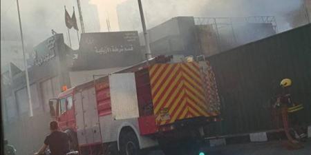 الداخلية تكشف تفاصيل حريق بواجهة قسم شرطة الأزبكية