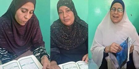 من محو الأمية لحفظ كتاب الله.. 3 سيدات يتحدين العمر ويتعلمن القراءة والكتابة (فيديو)