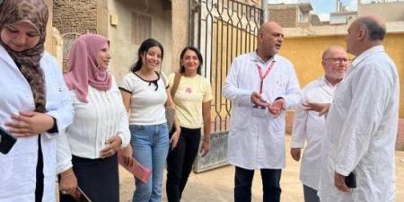 الكشف بالمجان على 1206 رؤوس بقافلة بيطرية مجانية بشبين القناطر