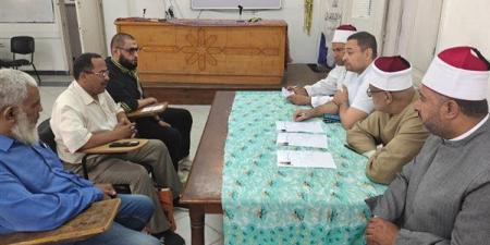 مدير أوقاف الإسكندرية يتابع اختبارات القبول بالمركز الثقافي الإسلامي بمحرم بك