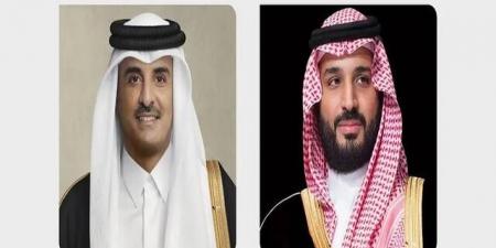ولي العهد السعودي وأمير قطر يبحثان تعزيز الأمن والاستقرار في المنطقة