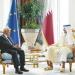 أمير قطر وولي العهد السعودي يبحثان مع رئيس المجلس الأوروبي مستجدات الأوضاع في المنطقة وأمن الملاحة الدولية