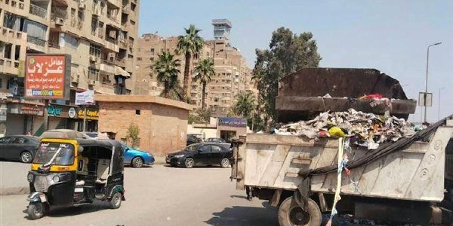 حملات نظافة عاجلة وضبط مخالفات البناء ومخازن فرز المخلفات بأبو النمرس والهرم وإمبابة