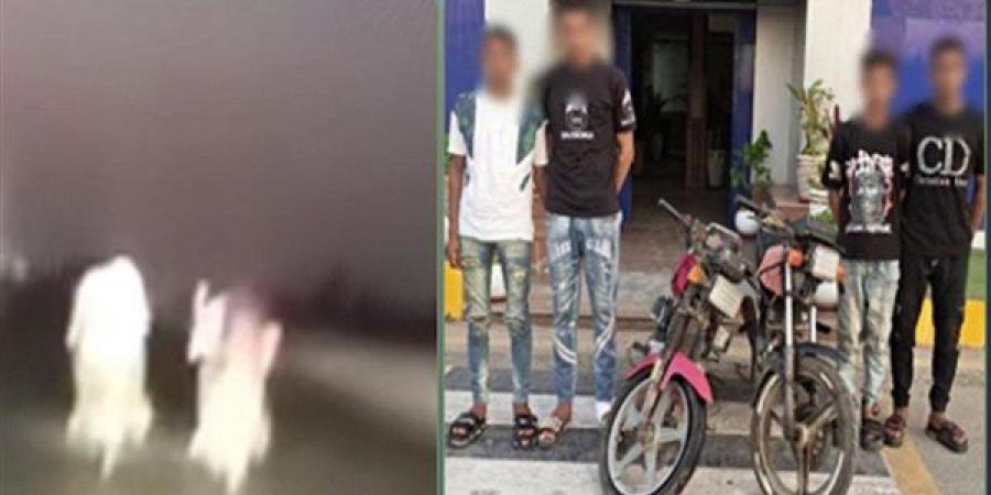 إشارات خادشة أمام الكاميرا، 4 طلاب يثيرون الرعب بدراجتين ناريتين في الشرقية