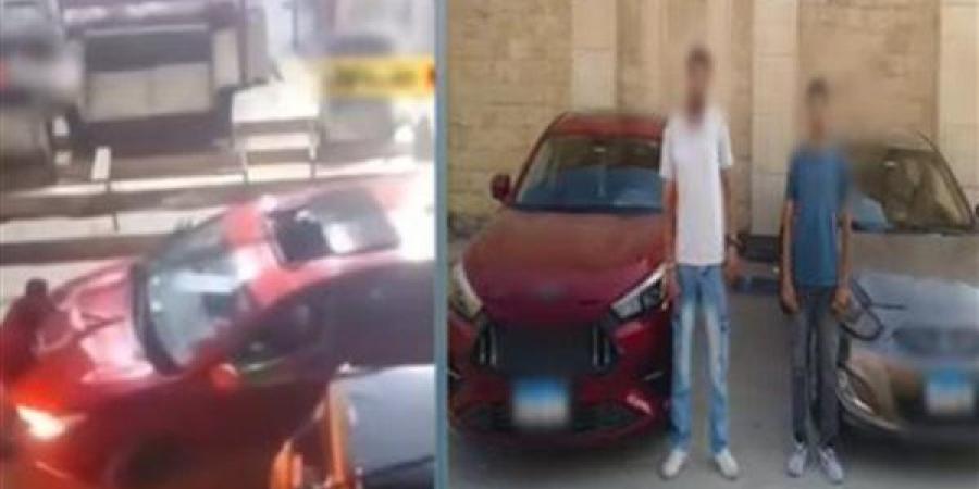 مشاجرة بين قائدي سيارتين بسبب أولوية المرور بالجيزة