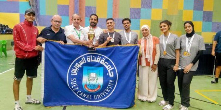 منتخب تنس الطاولة بجامعة قناة السويس يتوج بـ4 ميداليات في أسبوع الجامعات