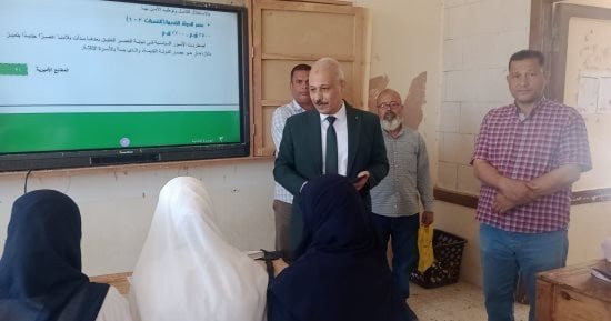 وكيل تعليم المنيا يتفقد عدد من المدارس لرصد الانضباط وحضور المعلمين والطلاب
