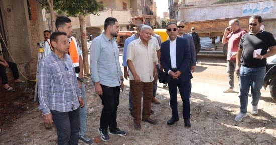 محافظ المنوفية يتفقد أعمال رصف وتطوير عدد من شوارع تلا