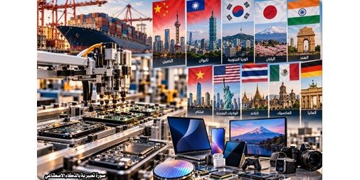 من الهاتف للكمبيوتر.. 10 دول تهيمن على 94% من صناعة الأجهزة الرقمية