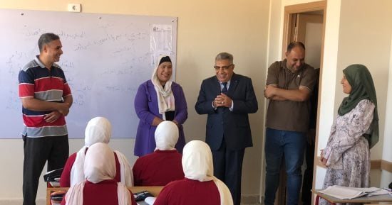 محافظ الدقهلية يتفقد المدرسة الرسمية للغات بالسنبلاوين