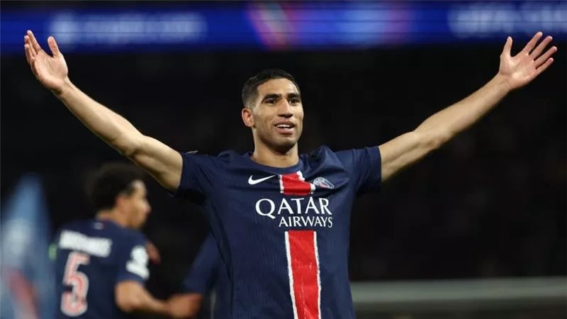 هاتريك حكيمي يقود باريس سان جيرمان لاكتساح لوهافر بخماسية في الدوري الفرنسي