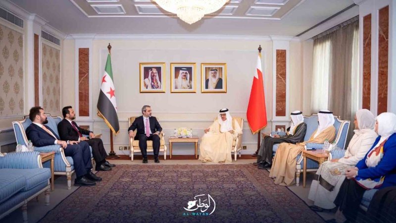 الشيباني والزيّاني يبحثان تعزيز العلاقات السورية البحرينية وتفعيل اللجنة المشتركة