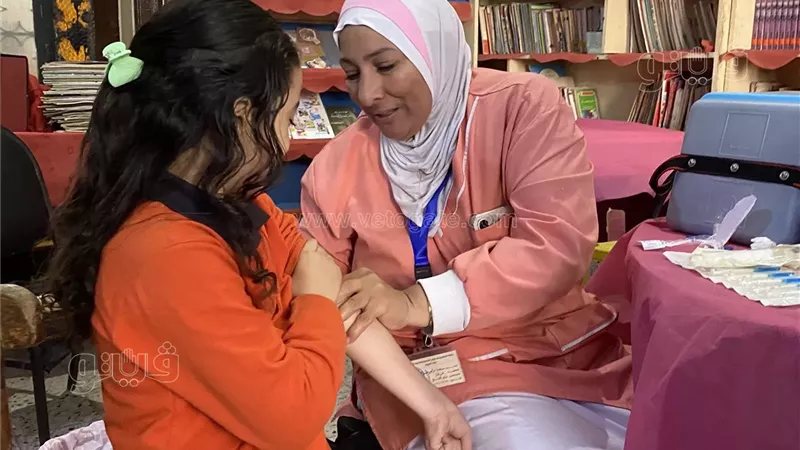 صحة قصر النيل تشارك في الحملة القومية للتطعيم ضد الحصبة والحصبة الألمانية