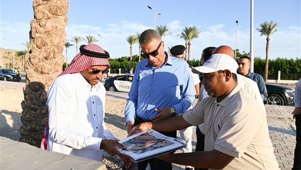 محافظ جنوب سيناء يتفقد أعمال تنفيذ مشروع "TABA YARD"