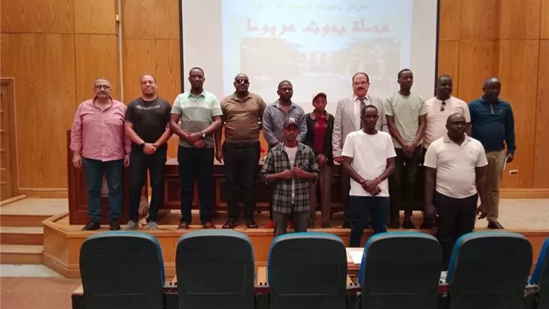 بحوث الصحراء يدرب وفدًا أوغنديًا على الإنتاج النباتي والحيواني بمريوط