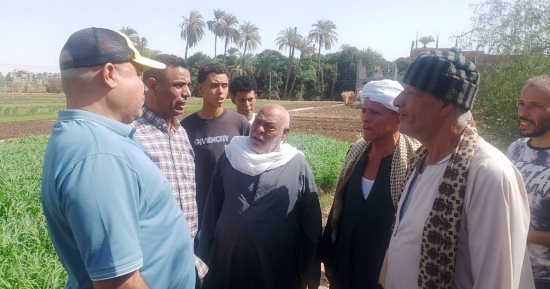 تركيب أعمدة إنارة بالطرق المؤدية لعزب النواورة فى أسيوط.. تفاصيل