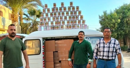 ضبط 1200 علبة لبن أطفال حديثي الولادة مدعم قبل بيعها في السوق السوداء بالفيوم