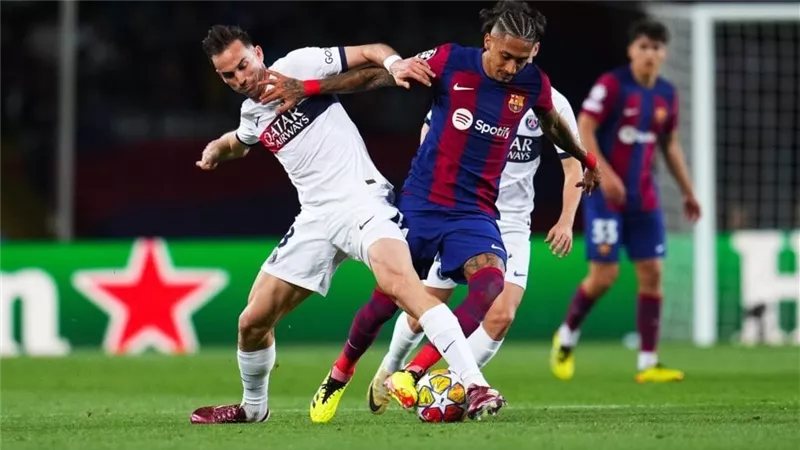 تاريخ مواجهات باريس سان جيرمان وبرشلونة في دوري أبطال أوروبا
