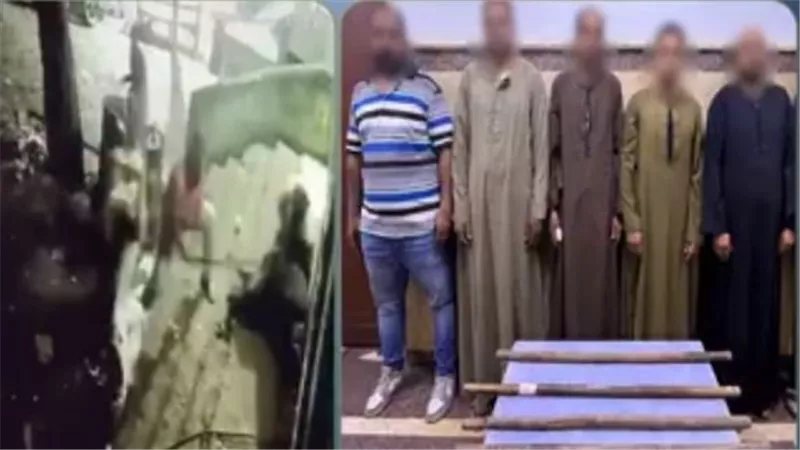 بسبب خلافات الجيرة، 5 أشخاص ينهالون بالضرب على صاحب محل ووالده بالعصي في سوهاج