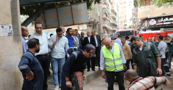 تشكيل لجنة هندسية لمعاينة المنزل المنهار فى حدائق القبة