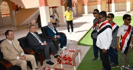 مدرسة النور للمكفوفين بأسوان تحتفل باليوم العالمى للعصا البيضاء