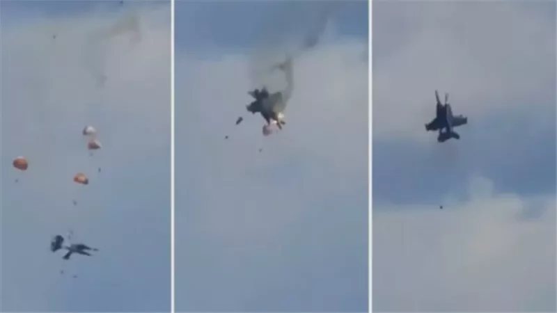 تحطمتا وقتل أفرادهما، لحظة اصطدام طائرتي تدريب عسكريتين في سماء الفلبين (فيديو)