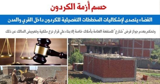 القضاء يتصدى لإشكاليات المخططات التفصيلية للكردون داخل القرى والمدن.. برلمانى