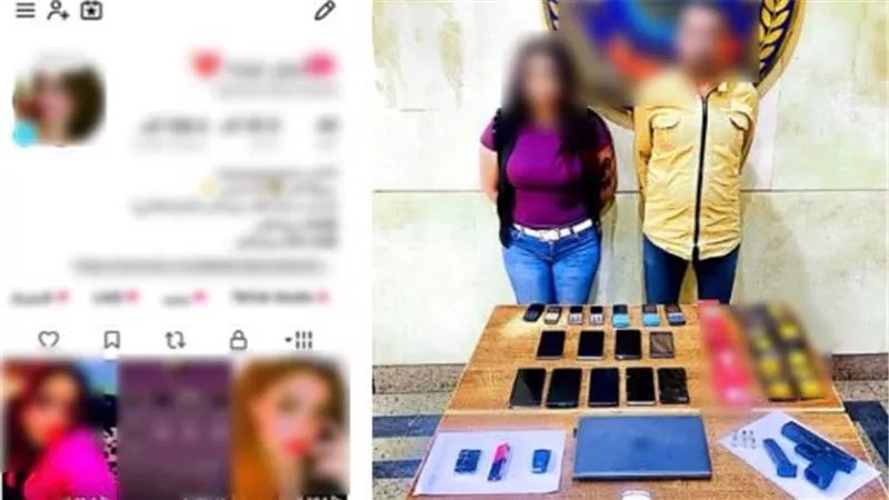 سقوط مسجل خطر وسيدة بعين شمس لإدارة حسابات منافية للآداب عبر تطبيقات الهواتف