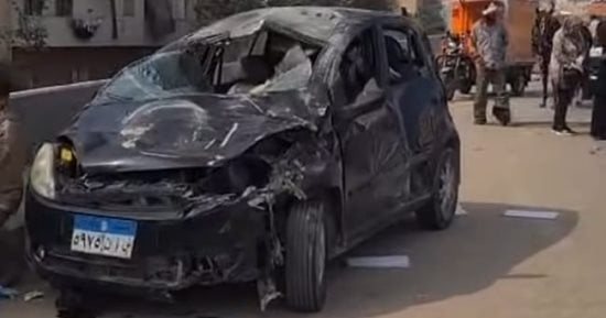 كانوا راجعين من زيارة المقابر.. تفاصيل مصرع عامل وزوجة شقيقه بحادث الدائري